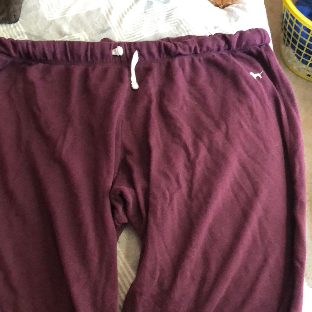 Pink sweat pants
